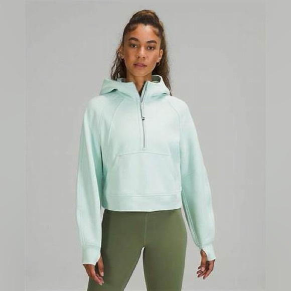 lululemon athletica Tops - Lululemon Scuba Hoodie - size XS/S, light mint green color